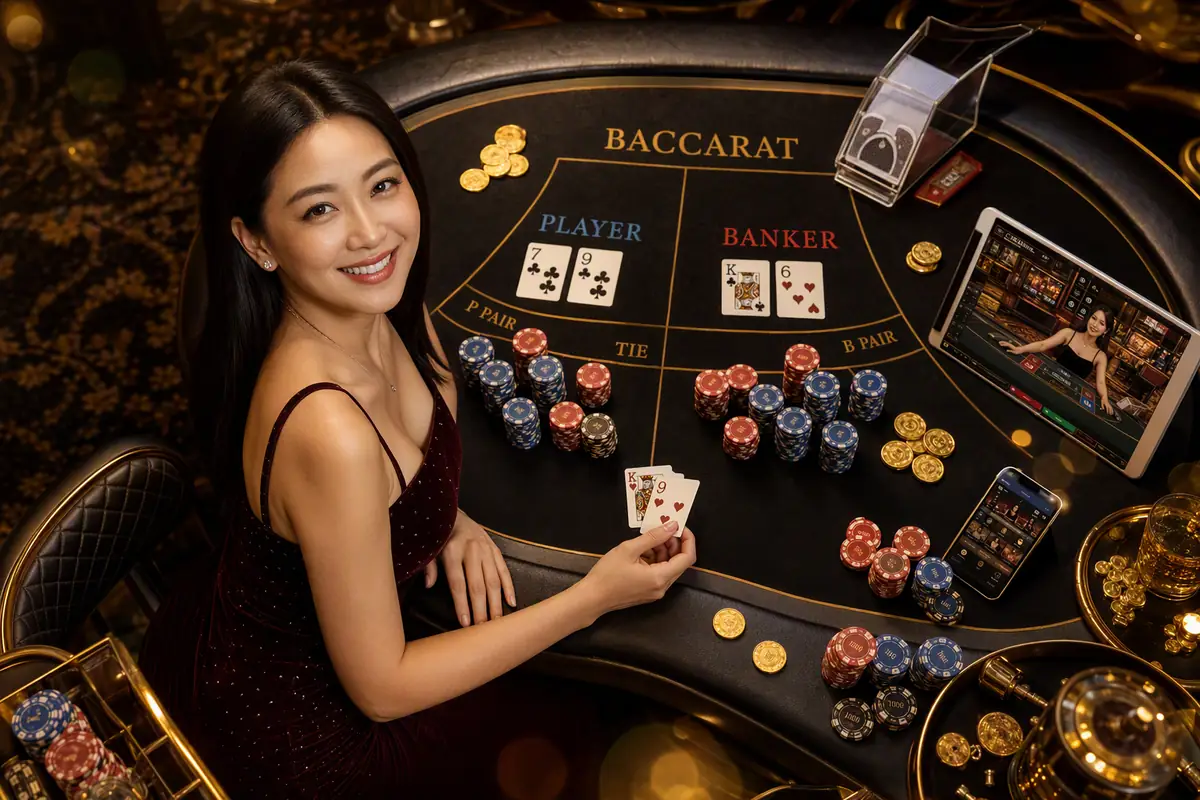 gmp99 Casino meja dealer langsung baccarat