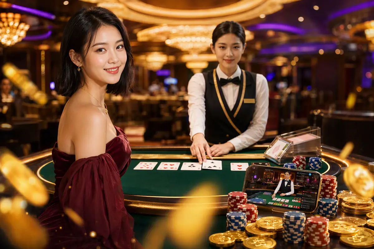 gmp99 live casino baccarat meja dealer langsung
